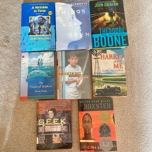 Lot 8 Chapter Books Fiction Grade 5 6 7 8 9 Middle - Jr High School Ages 10-15